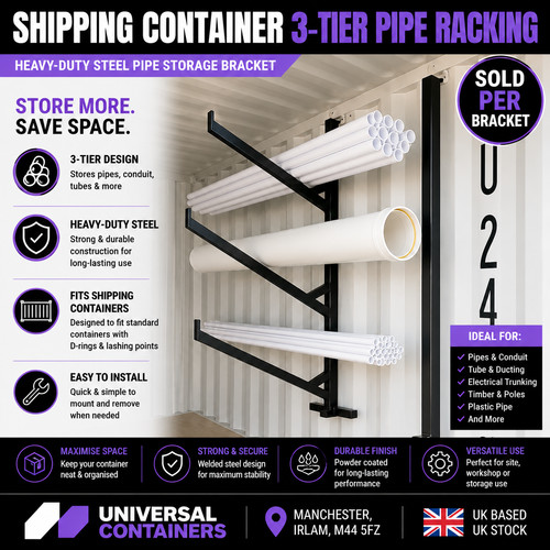 Shipping container tier pipe - shipping,
