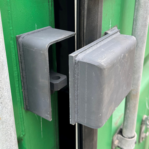 Shipping container bolt - bolt, on