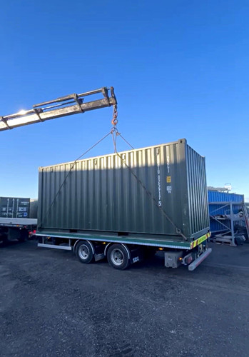 20ft green steel shipping - 20ft,